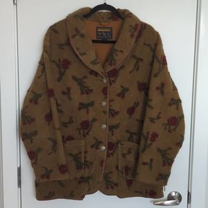 Woolrich Brown Sherpa With Rose Details